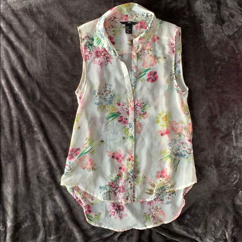 Sleeveless Hawaiian Summer Top - Size 4